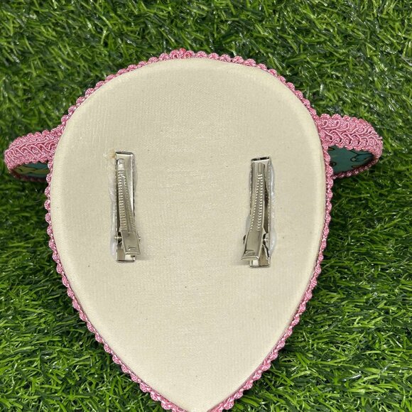 Disney Park Food / Snacks Print HANDMADE Mouse Ear Hat/ Fascinator Hat - Picture 4 of 4